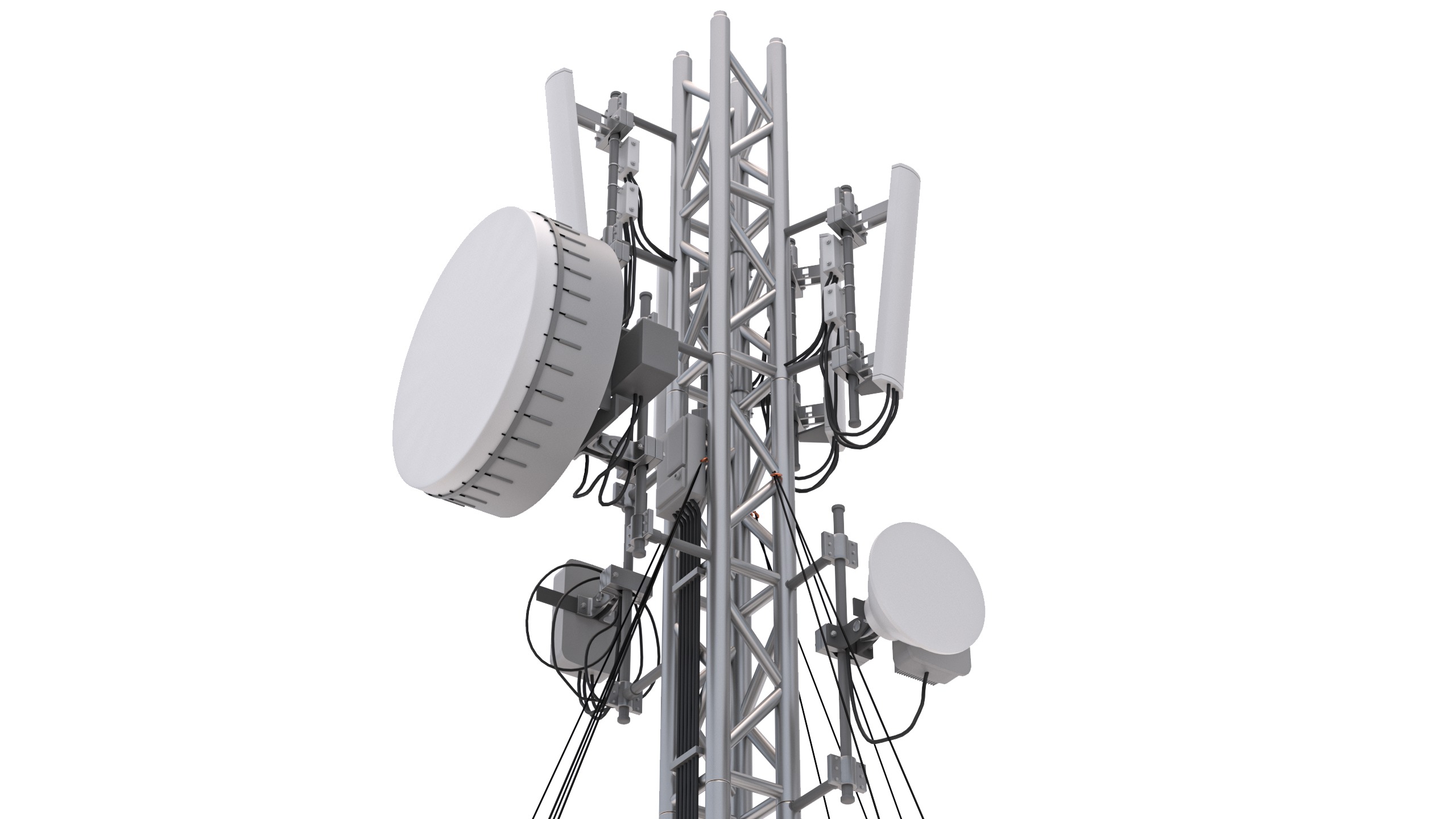 Cell Tower Station 3D model_5