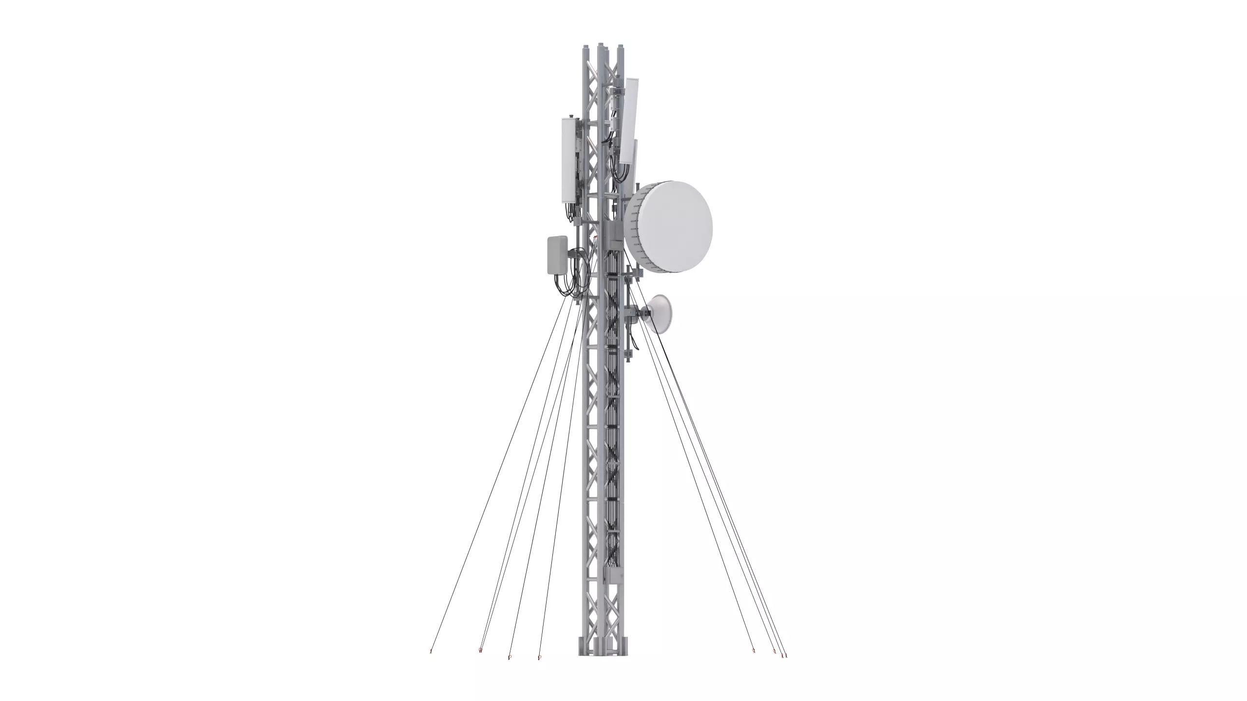 Cell Tower Station 3D model_0