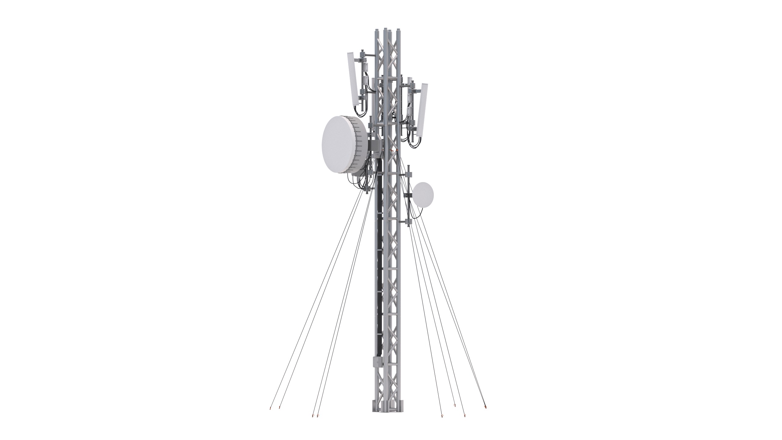 Cell Tower Station 3D model_1