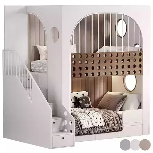 Kids bedroom N13 3D model