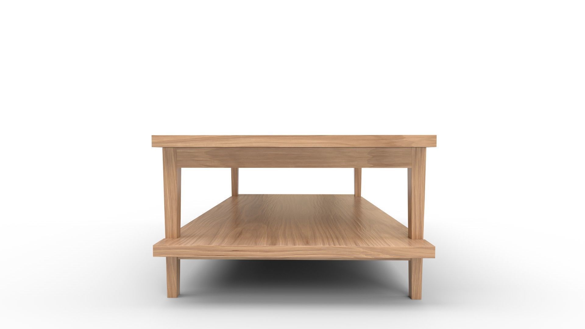 Coffee Table with Shelf 3D model_1