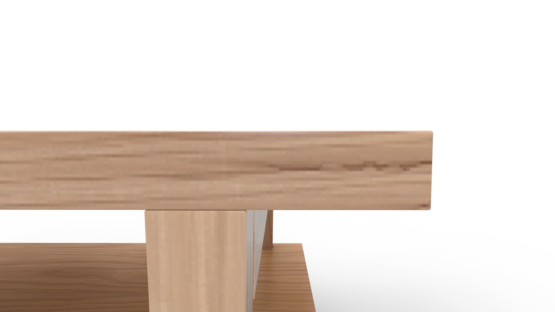 Coffee Table with Shelf 3D model_7