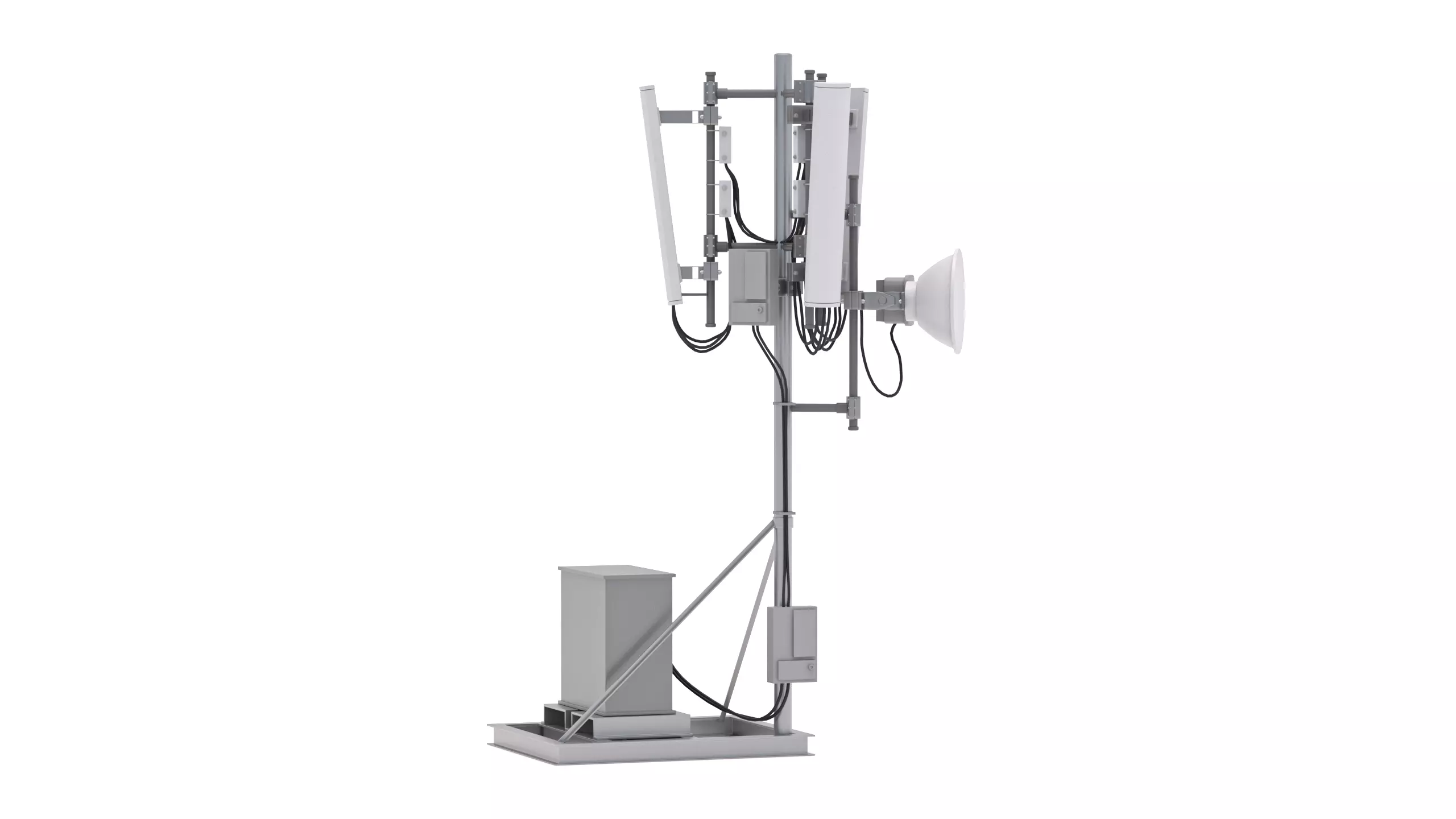Roof Cell Phone Tower 3 3D model_0