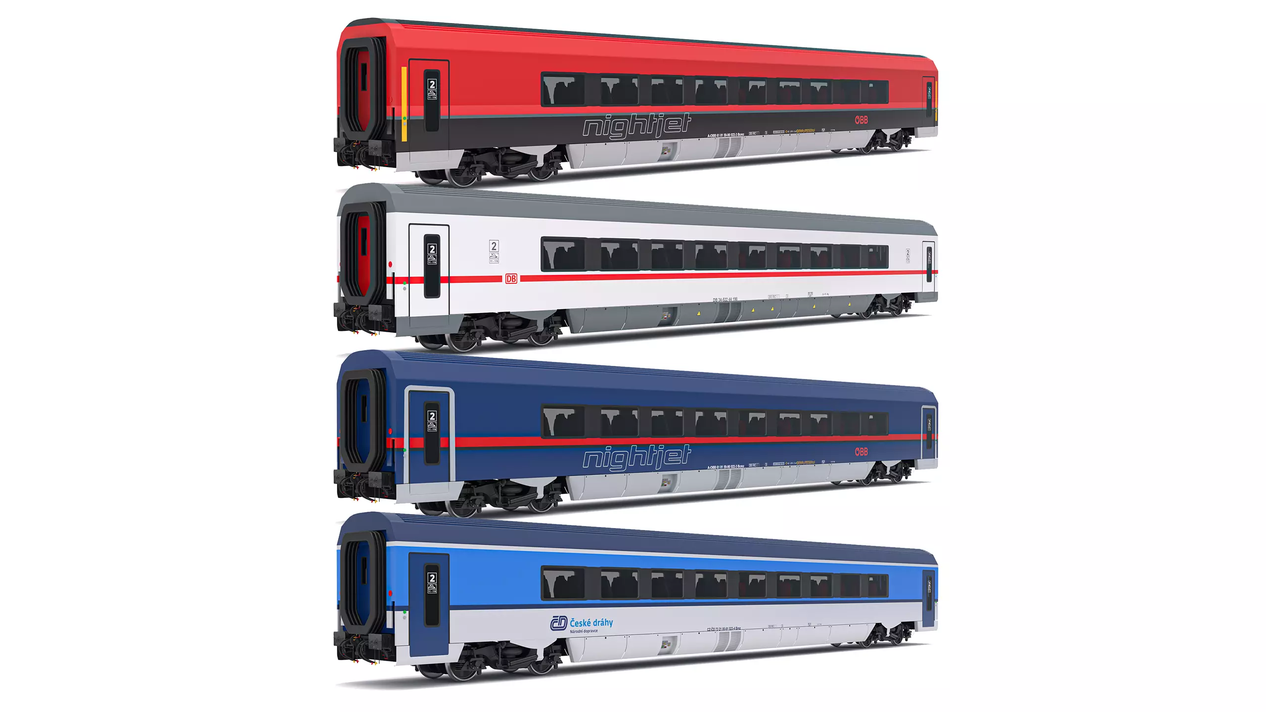Ampz Rail Wagon Set 3D model