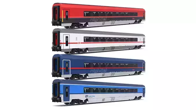 Ampz Rail Wagon Set 3D model