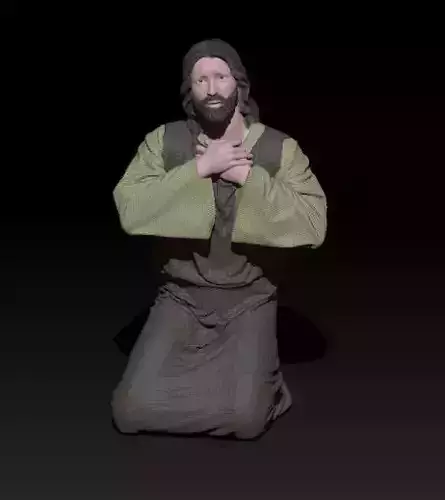 Jesus pose 3 3D print model