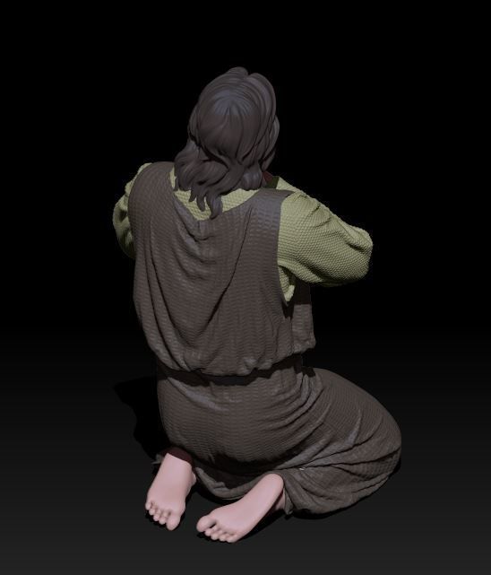 Jesus pose 3 3D print model_3