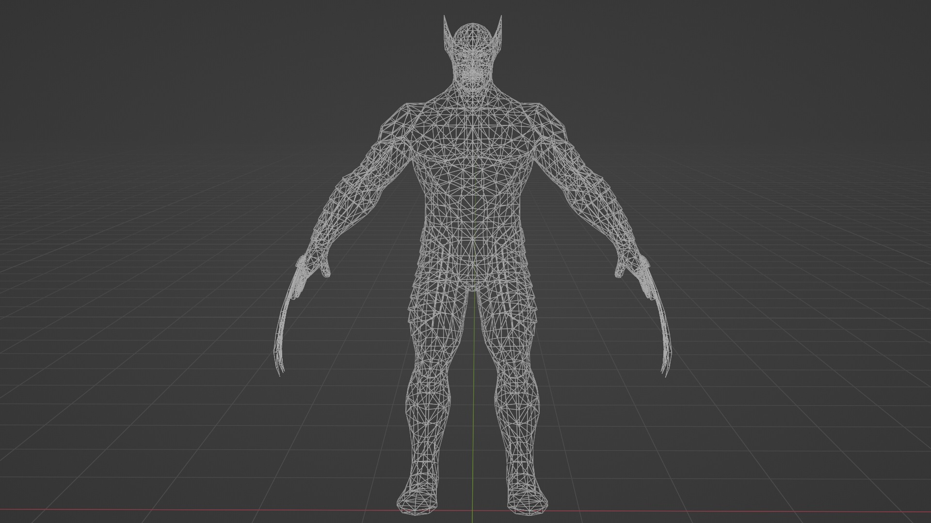 Wolverine Low-poly 3D model_6