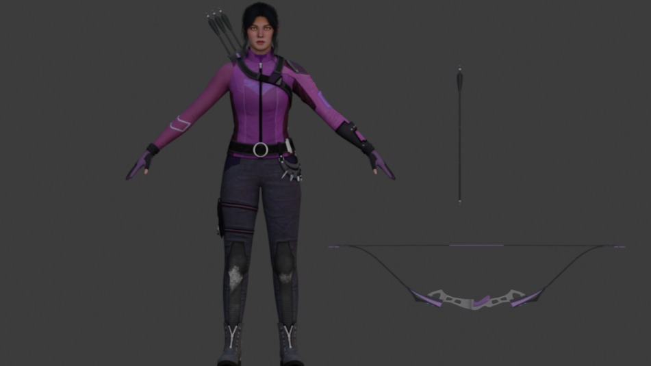 Marvel Future Revolution Kate Bishop 3D model_4