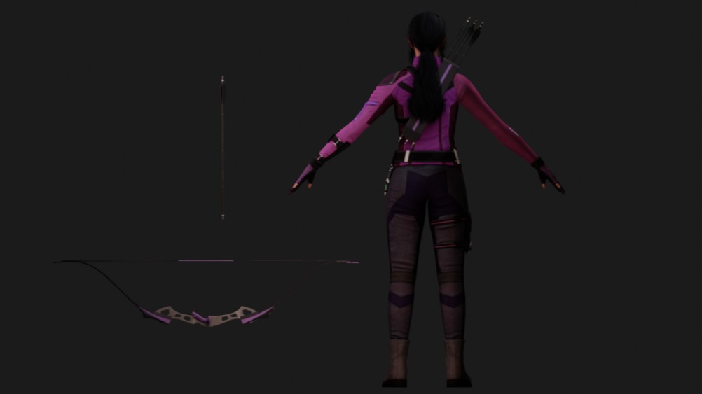 Marvel Future Revolution Kate Bishop 3D model_2