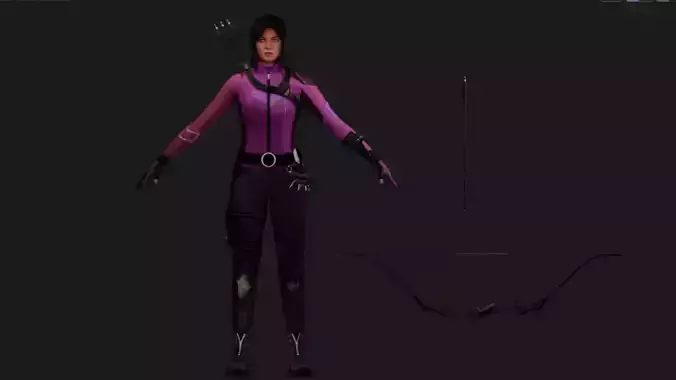 Marvel Future Revolution Kate Bishop 3D model