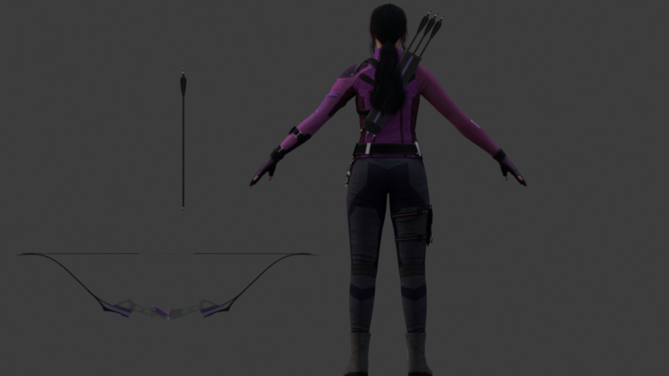 Marvel Future Revolution Kate Bishop 3D model_6