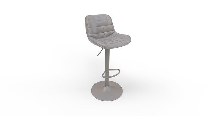 Kidol Shellder Bar Stool 3D model 2