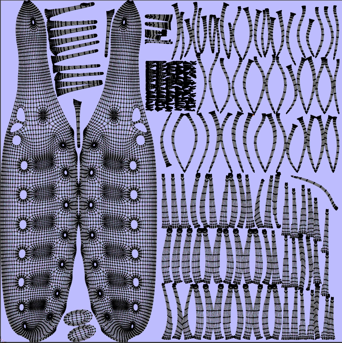 Hallucigenia Low-poly 3D model_13