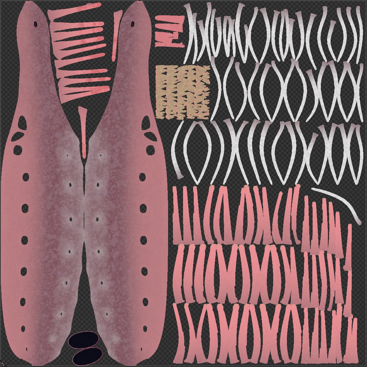 Hallucigenia Low-poly 3D model_14