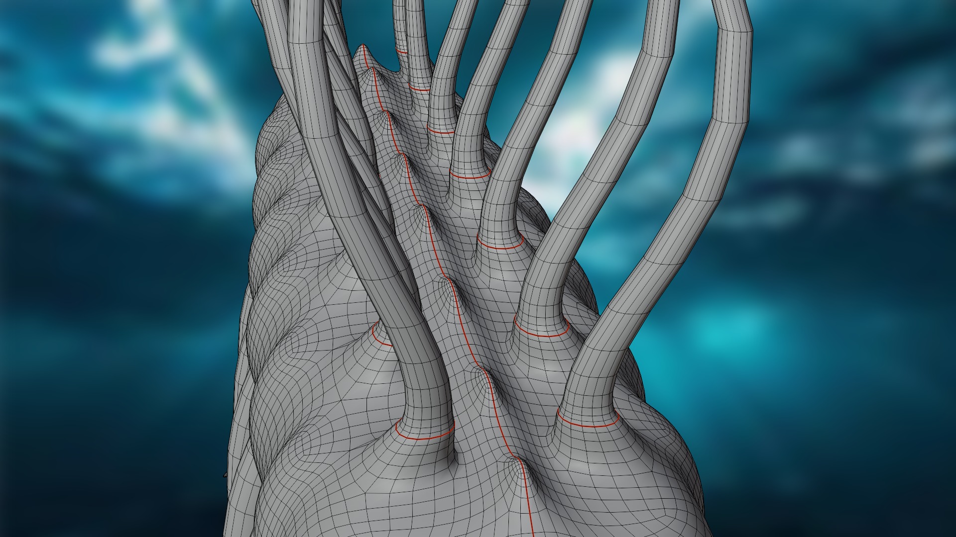 Hallucigenia Low-poly 3D model_11