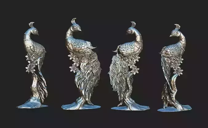 Peacock 3d Print Model  3D print model