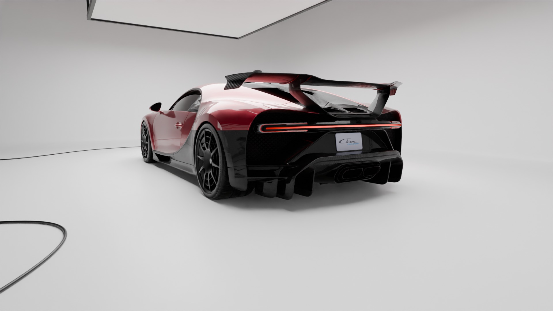 Car light studio  3D model_2