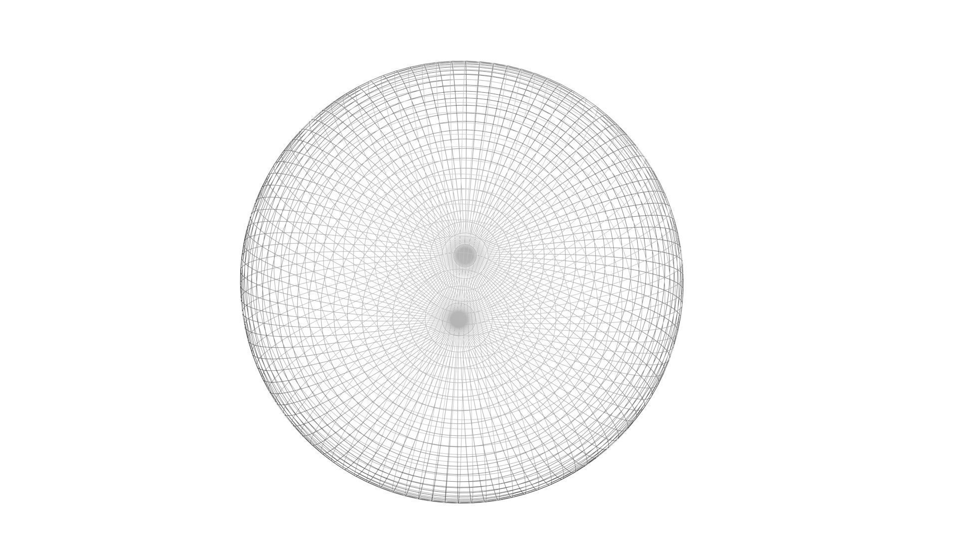 Moon In First Quarter Phase 3D model_13