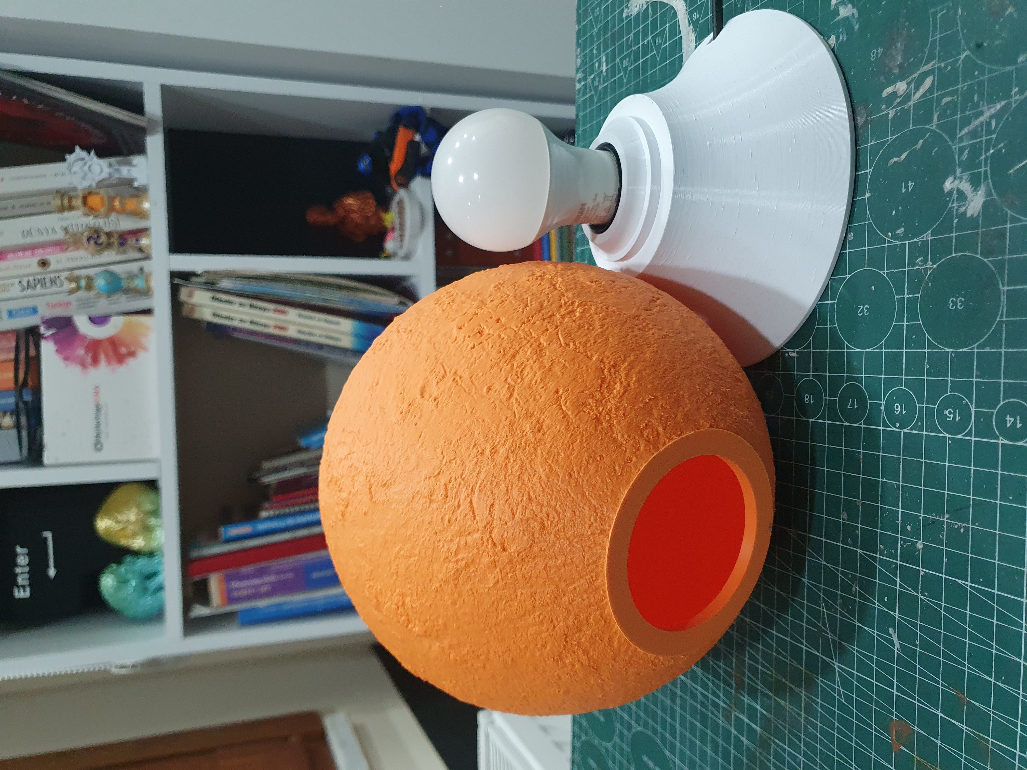 Planet Lamp -- Venus -- 3D Print Ready Night Light 3D print model_2