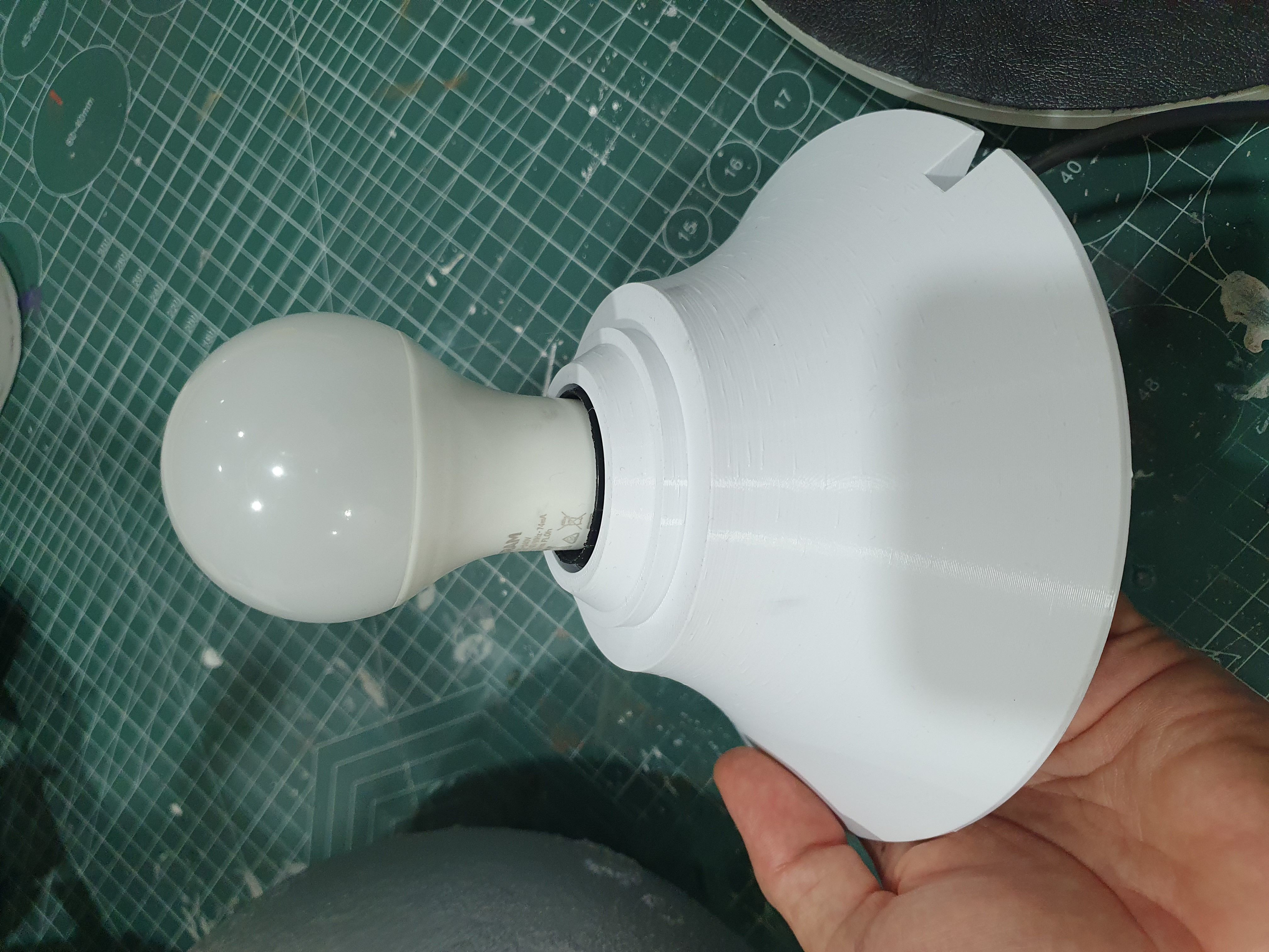Planet Lamp -- Venus -- 3D Print Ready Night Light 3D print model_3