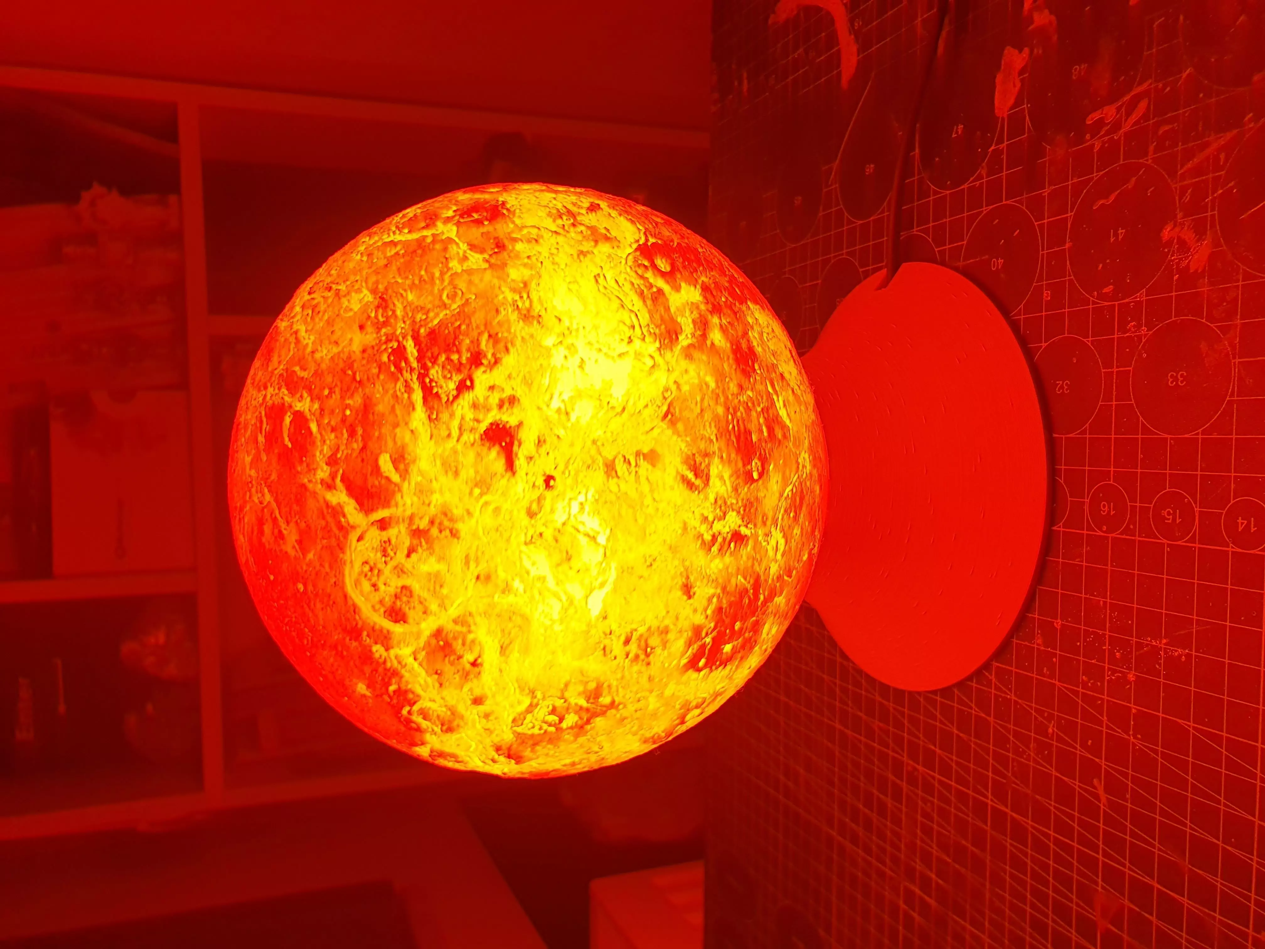 Planet Lamp -- Venus -- 3D Print Ready Night Light 3D print model_0