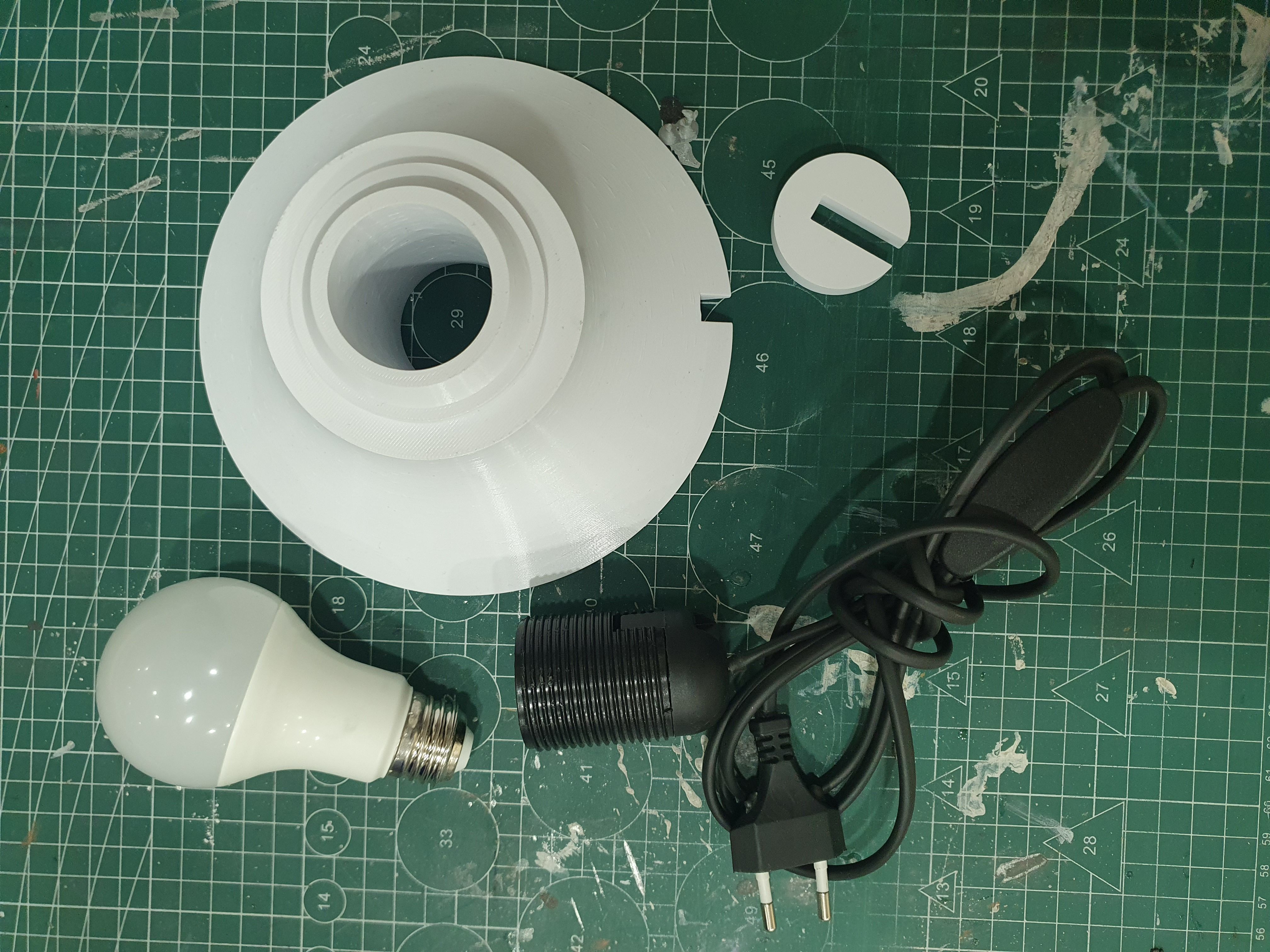 Planet Lamp -- Venus -- 3D Print Ready Night Light 3D print model_5