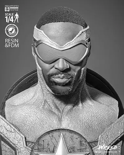 Wicked Marvel Falcon Portrait Bust  3D print model