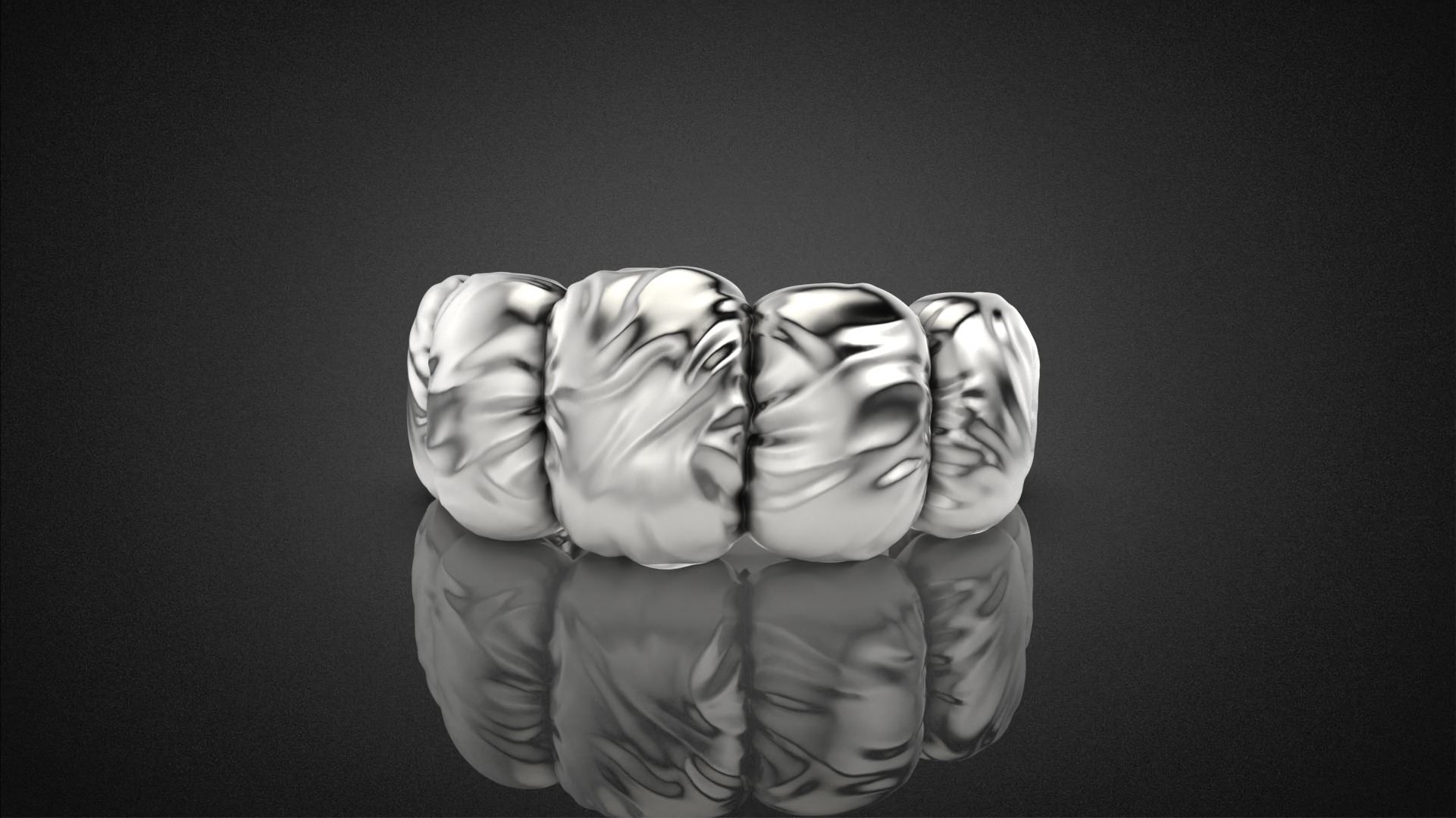 Fashion Down Jacket ring R52 all sizes 3D print model_20