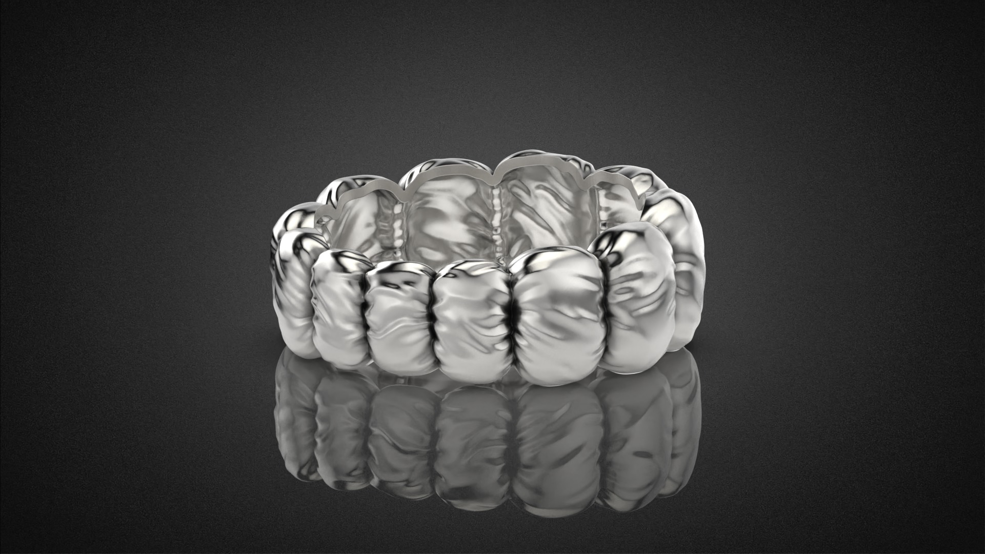 Fashion Down Jacket ring R52 all sizes 3D print model_22