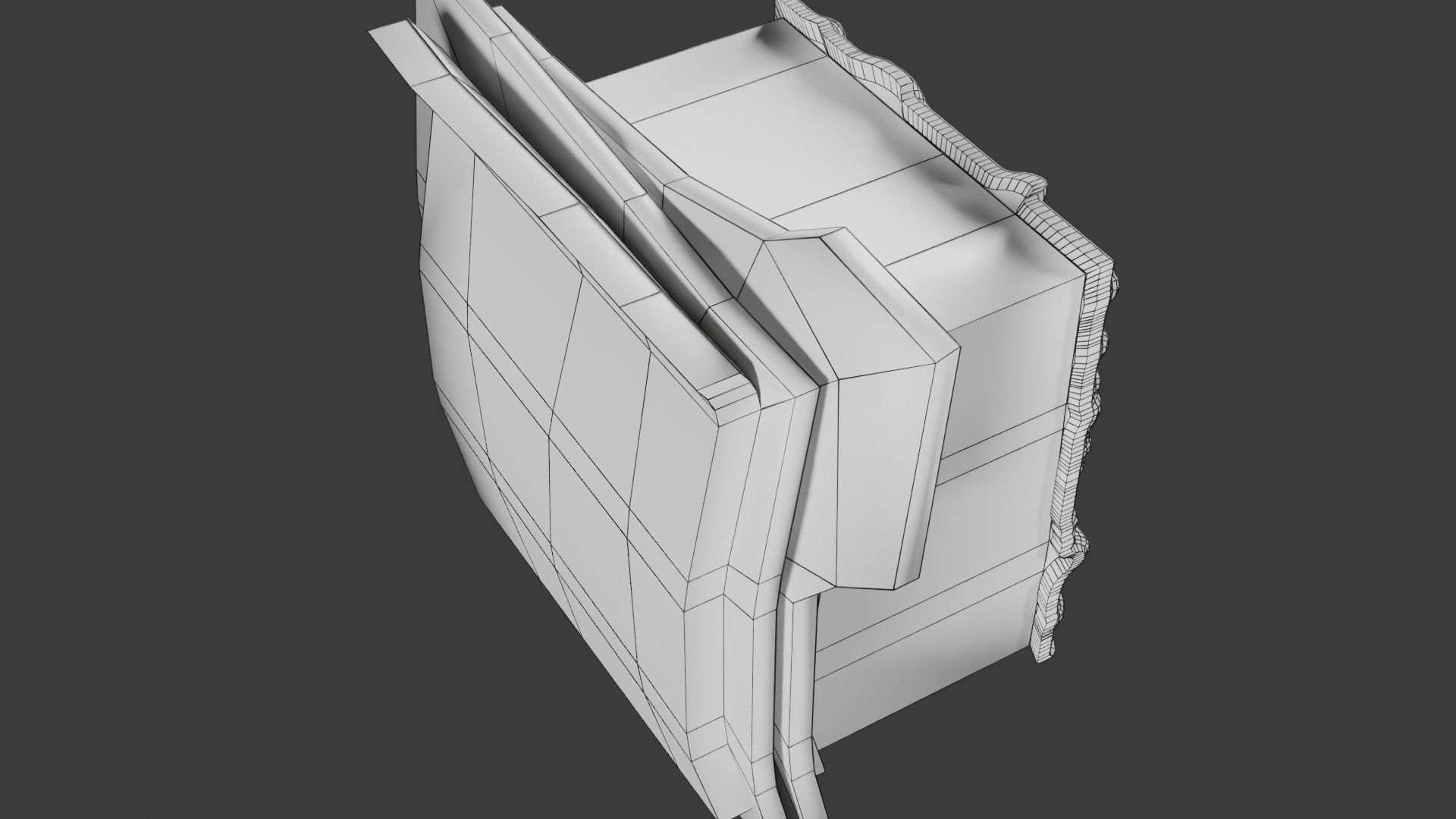 Heart Cardiac Wall Layers Low-poly 3D model_35