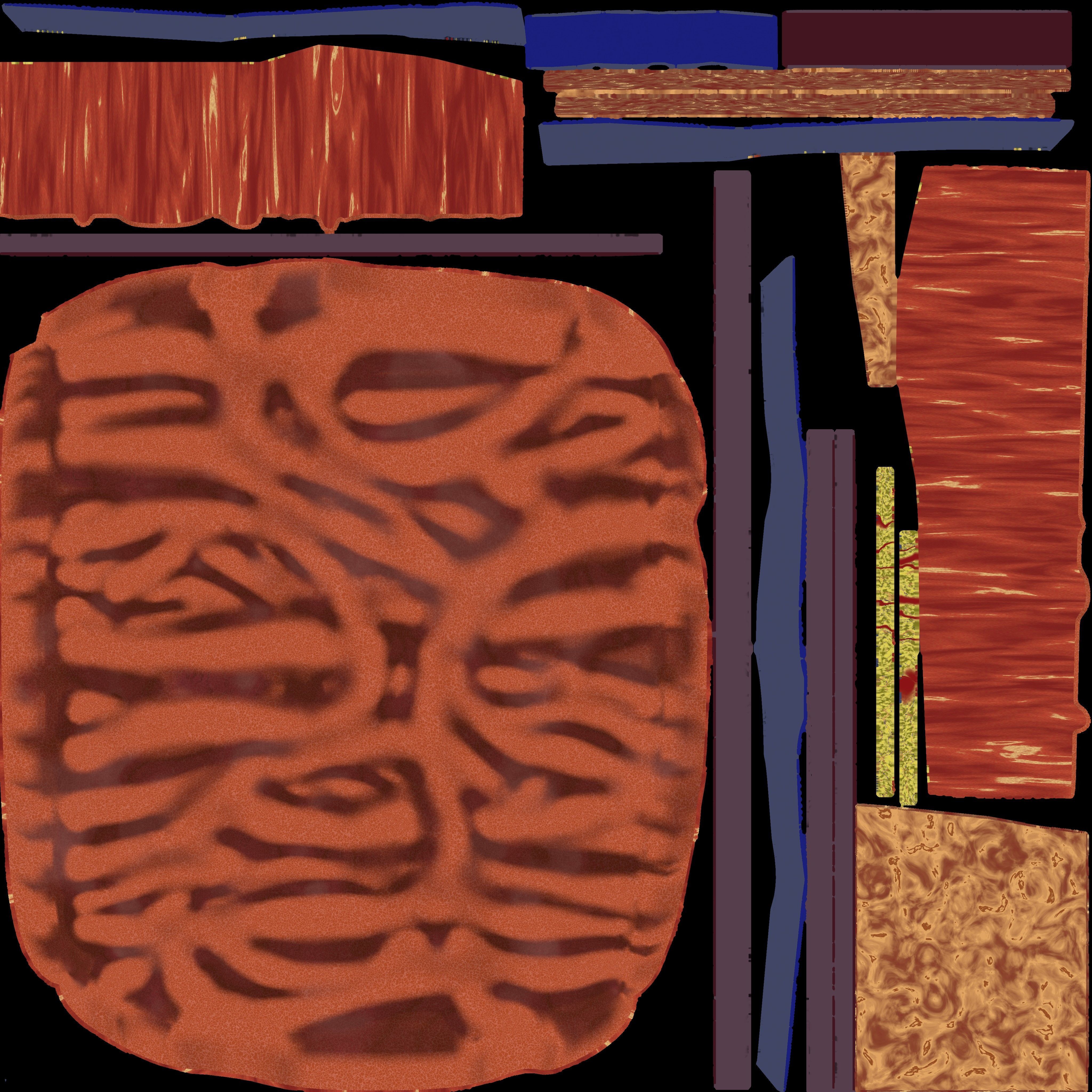 Heart Cardiac Wall Layers Low-poly 3D model_17