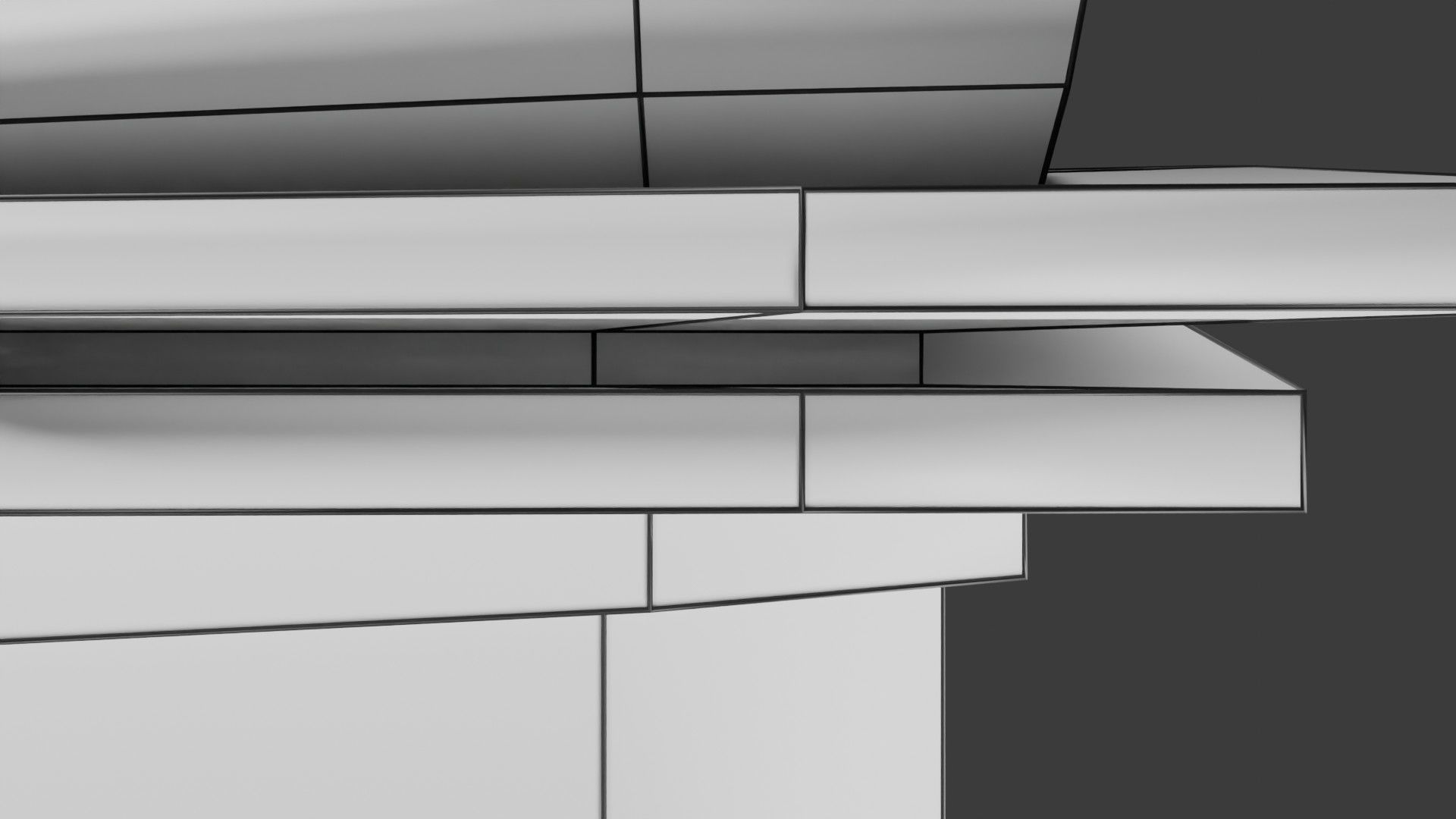 Heart Cardiac Wall Layers Low-poly 3D model_33