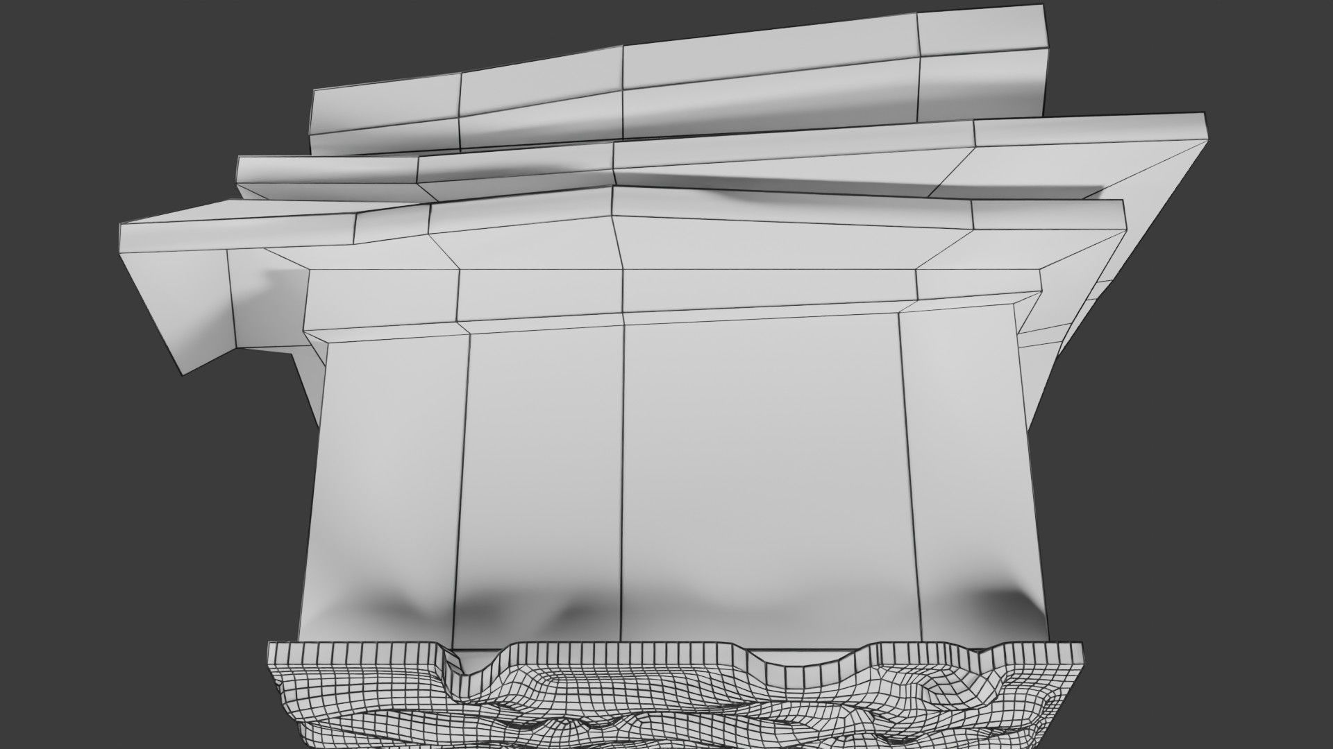 Heart Cardiac Wall Layers Low-poly 3D model_30