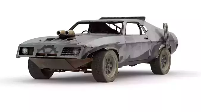 Speed Demon 3D Model Futuristic Hypercar Design Low-poly 3D model