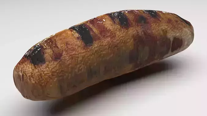Grilled Sausage 3D model