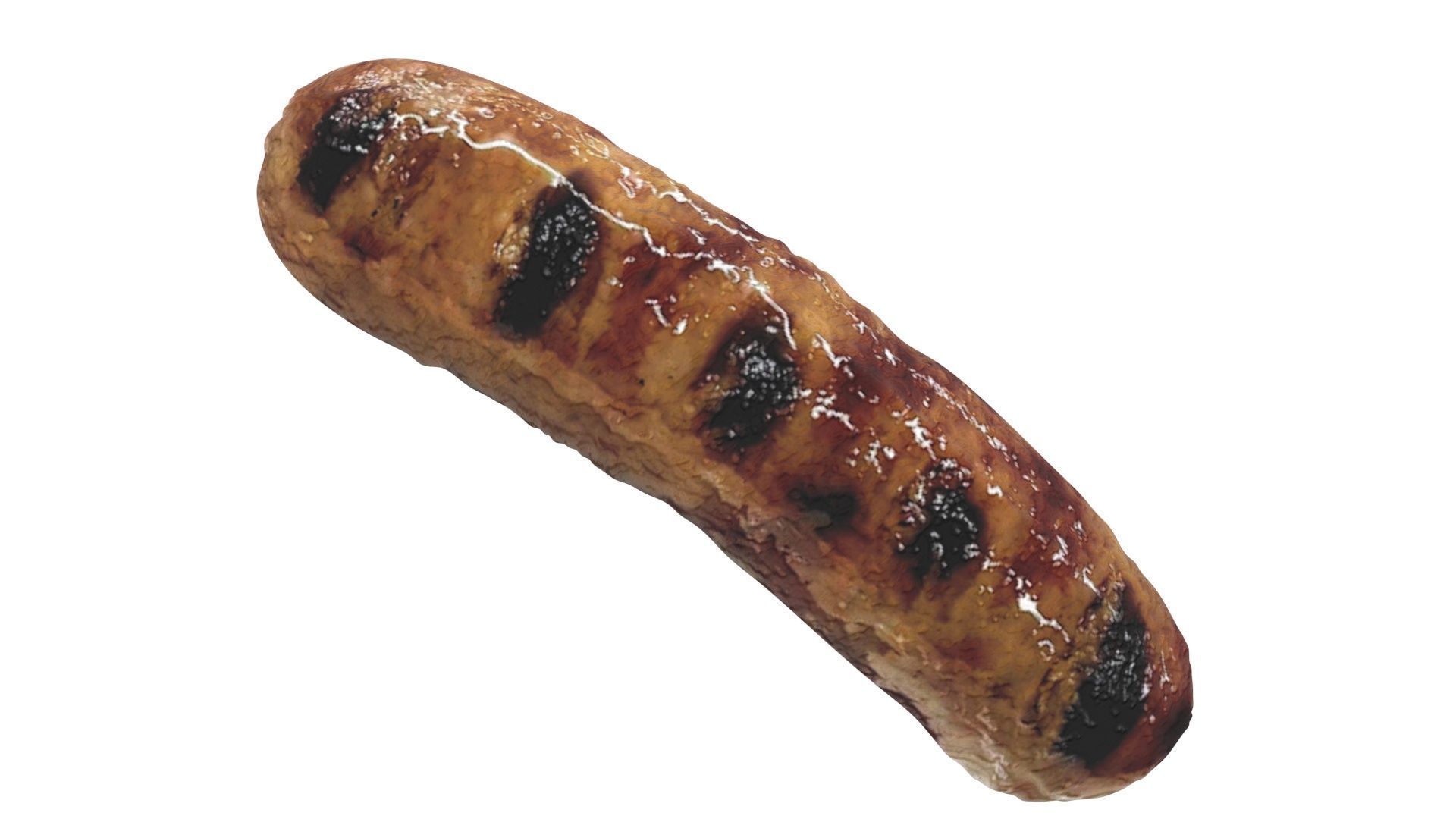 Grilled Sausage 3D model_8