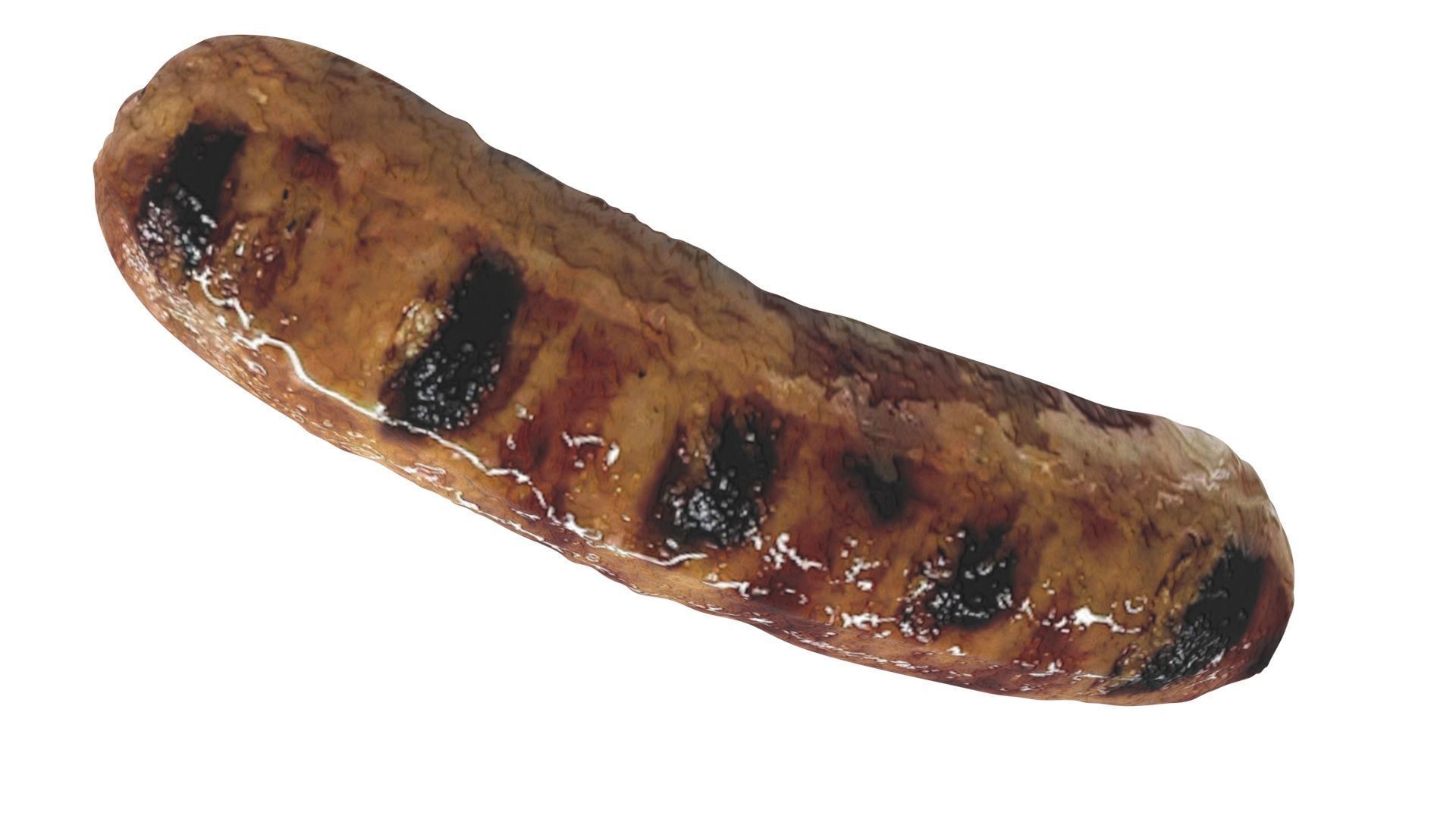 Grilled Sausage 3D model_11