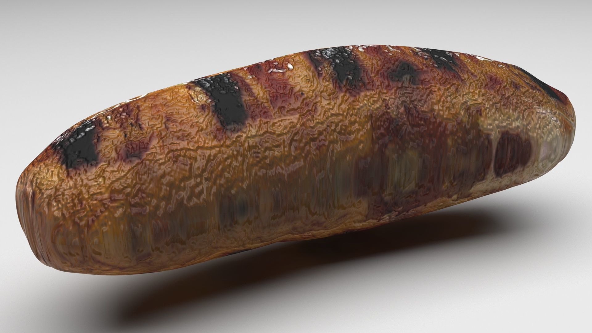Grilled Sausage 3D model_4
