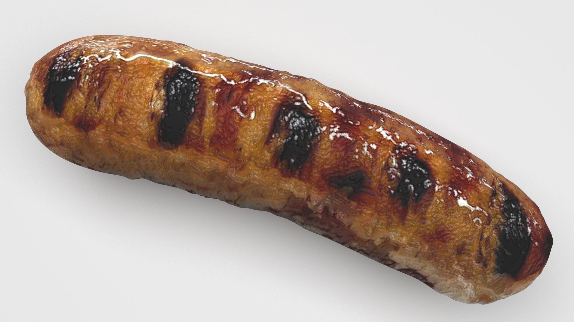 Grilled Sausage 3D model_1