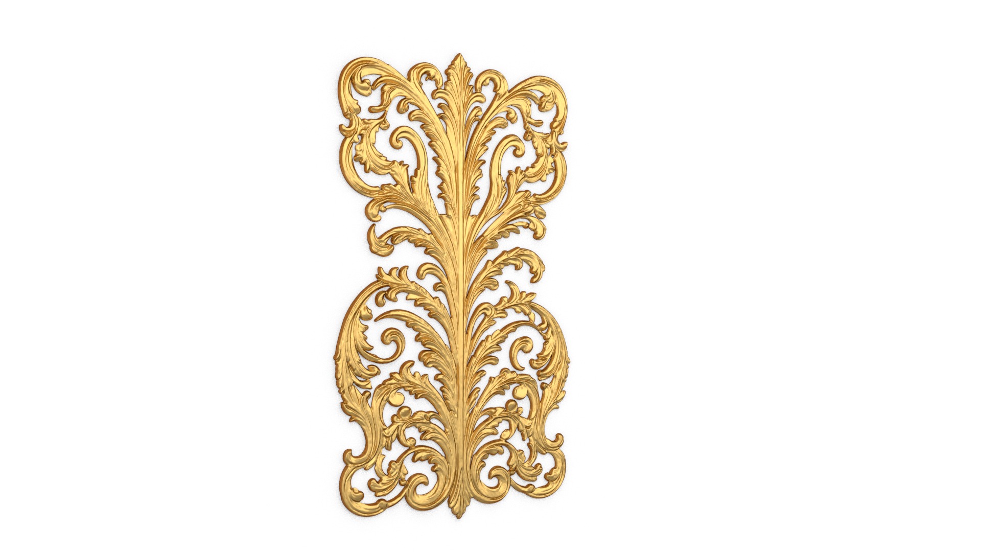 Classic decor ornament carved 40 3D model_2