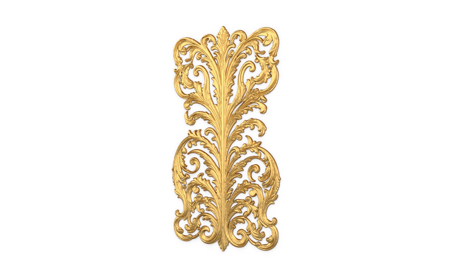 Classic decor ornament carved 40 3D model_1