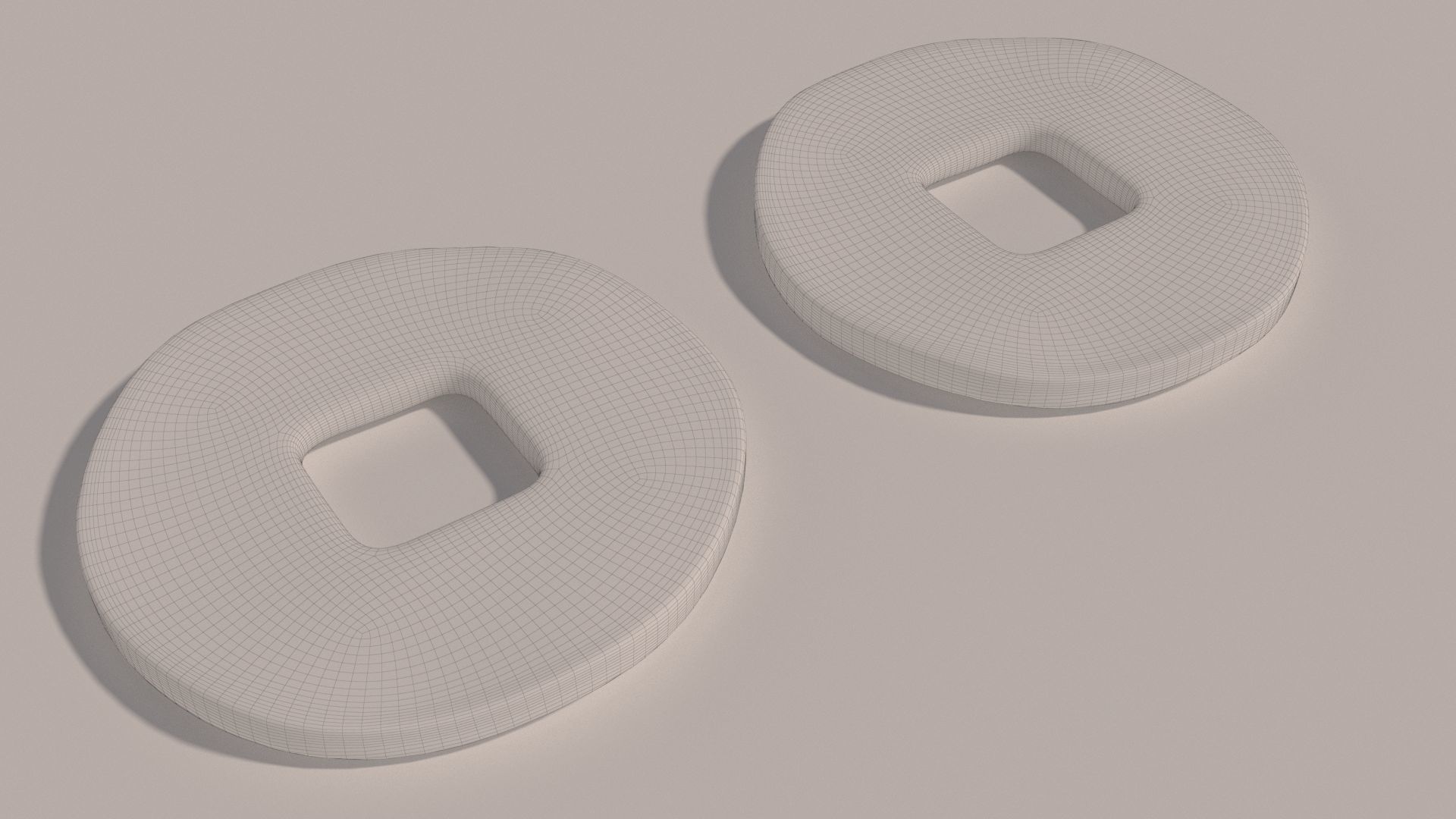 Ancient Chinese Coins Gold Silver 3D model_9