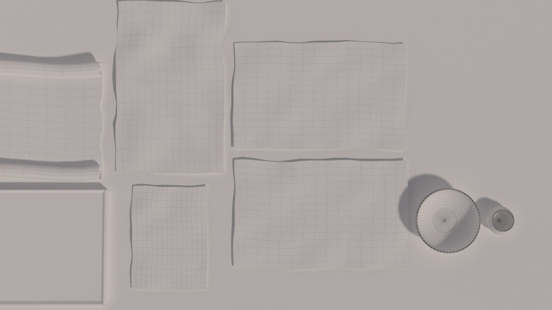 Chinese Museum Ancient Documents and Money 3D model_14