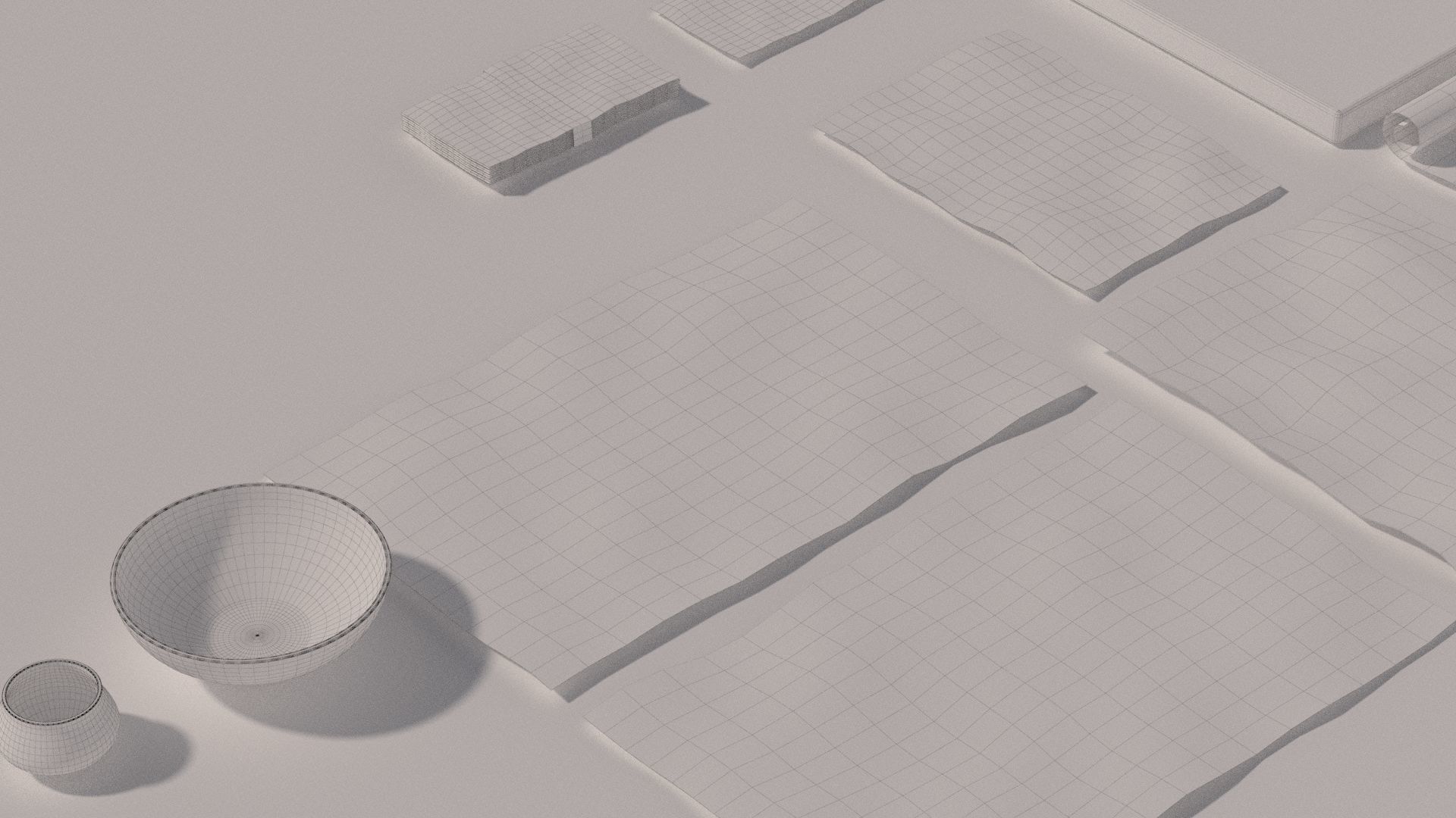 Chinese Museum Ancient Documents and Money 3D model_18