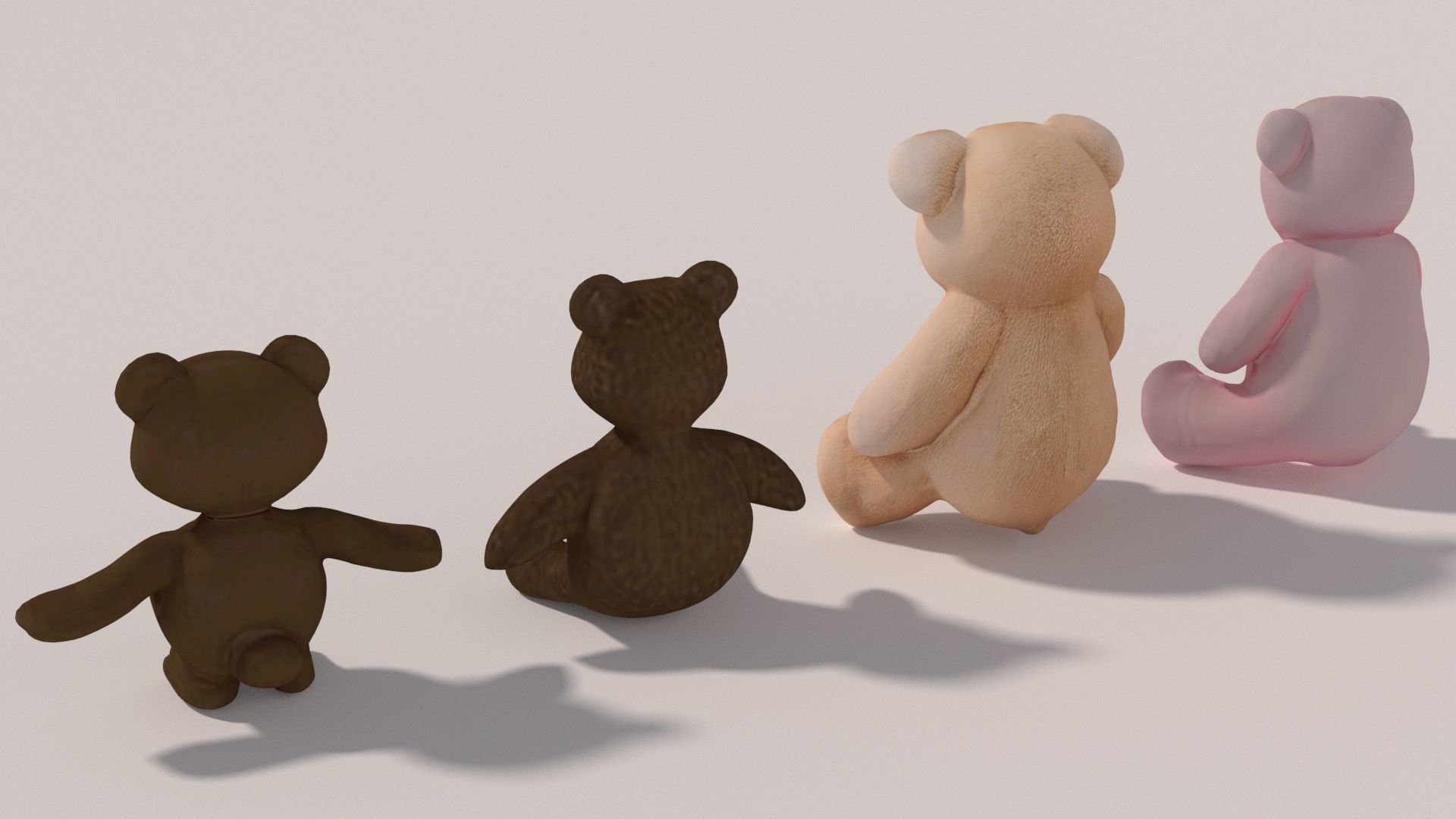 4 Teddy Bear 3D model_1