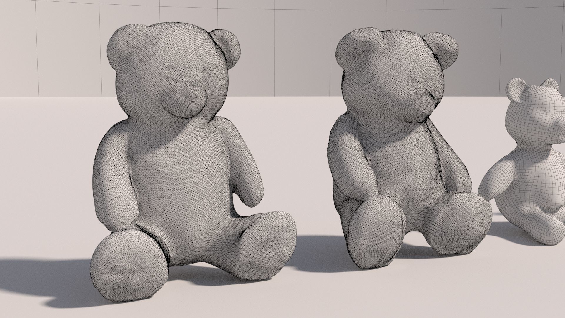 4 Teddy Bear 3D model_14