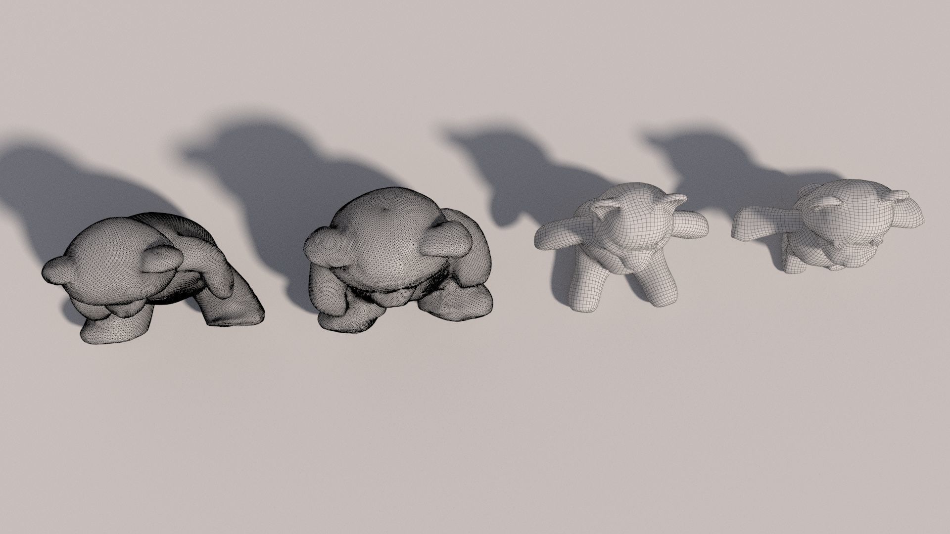 4 Teddy Bear 3D model_13