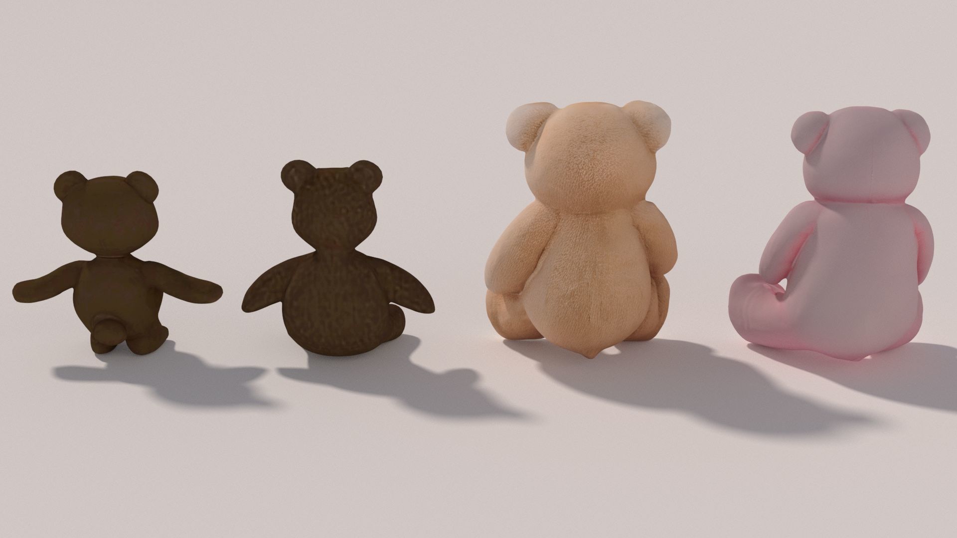 4 Teddy Bear 3D model_4