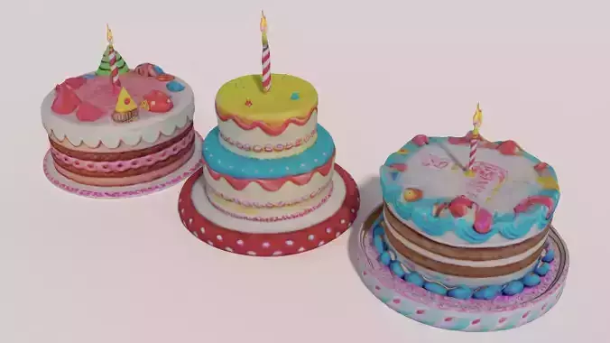 3 Birthday Cakes